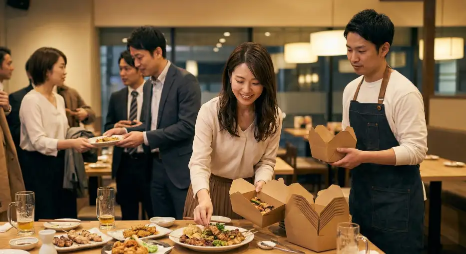 食べ残しをゴミにしない「テイクアウト」の活用