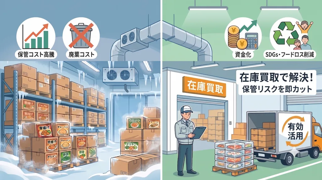 冷凍食品の過剰在庫の現状と対策